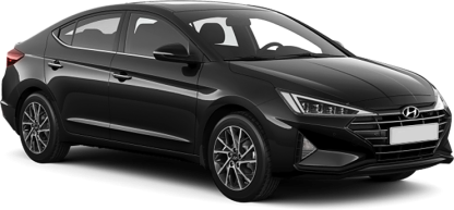 Hyundai Elantra в цвете phantom black