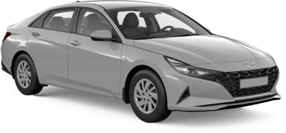 Hyundai Elantra в цвете серый cyber grey