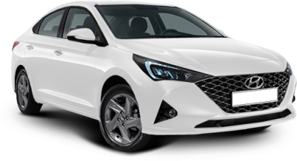 Hyundai New Solaris в цвете crystal white