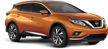 Nissan Murano в цвете оранжевый
