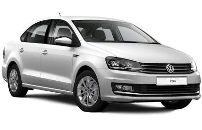 Volkswagen Polo в цвете Белый Silver, металлик