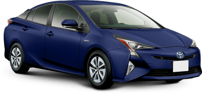 Toyota Prius в цвете темно-синий