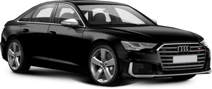 Audi S6 в цвете чёрный металлик (mythos black)