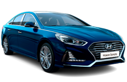 Hyundai Sonata в цвете Grand Blue (NU9) Темно-синий