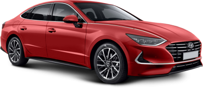 Hyundai Sonata в цвете flame red (y2e)